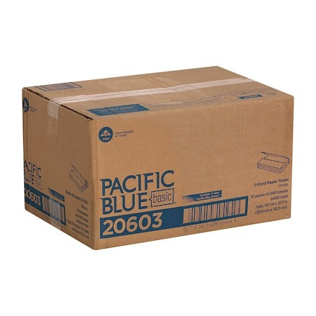 GEORGIA-PACIFIC Georgia-Pacific 20603 Pacific Blue Basic C-Fold Paper Towel 240/Pack