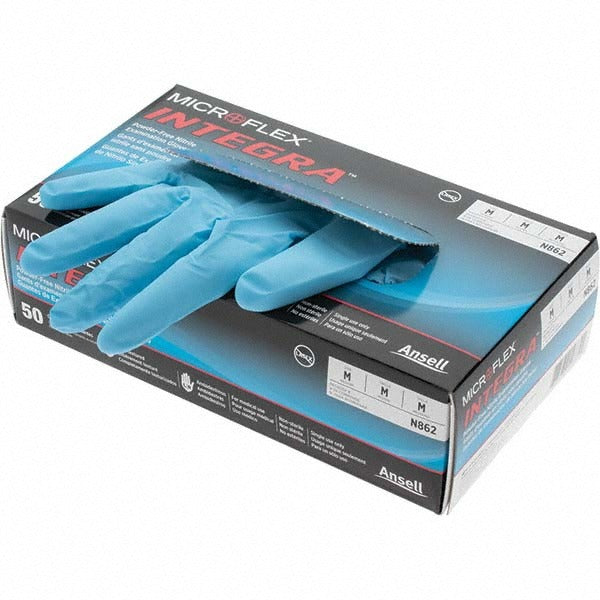 ANSELL Ansell N862 Nitrile Gloves 6.7 Mil Medium Powder-free 50 Pack