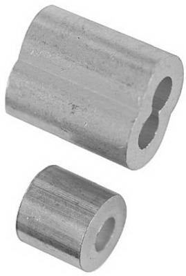 NATIONAL HARDWARE National Mfg N283-853 Aluminum Ferrules Stops 1/8 in 2 Pack