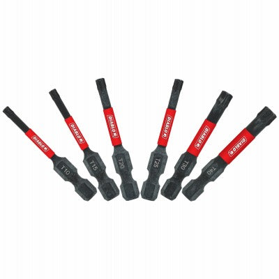 DIABLO Freud DTV2-S6 2 Inch Torx Bit Set 6 Piece T10-T40