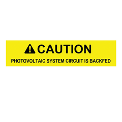 HellermannTyton 596-00587 Solar Label, 2017 Code, Caution Photovoltaic System Backfed 4.12 x 0.75 Inch Replacement MPN