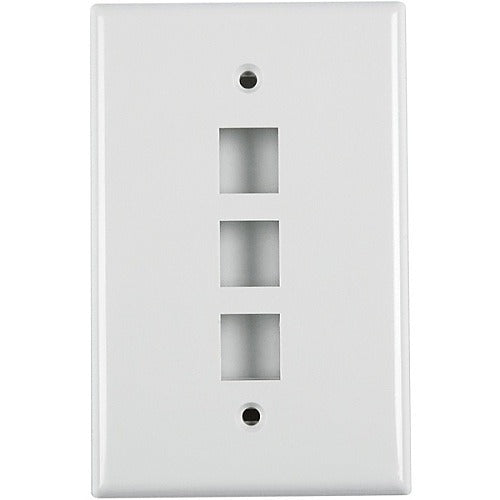 HELLERMANN TYTON Hellermanntyton FPTRIPLE-FW Triple Port Faceplate