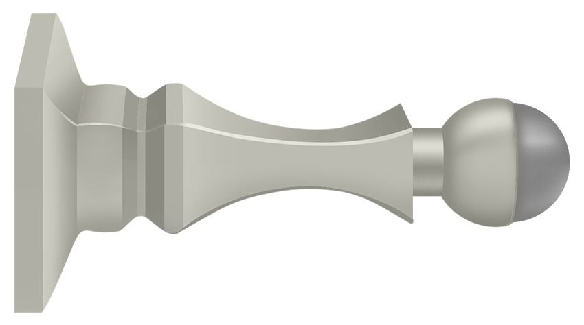 DELTANA Deltana BDH35U15 Baseboard Door Bumper Solid Brass Satin Nickel