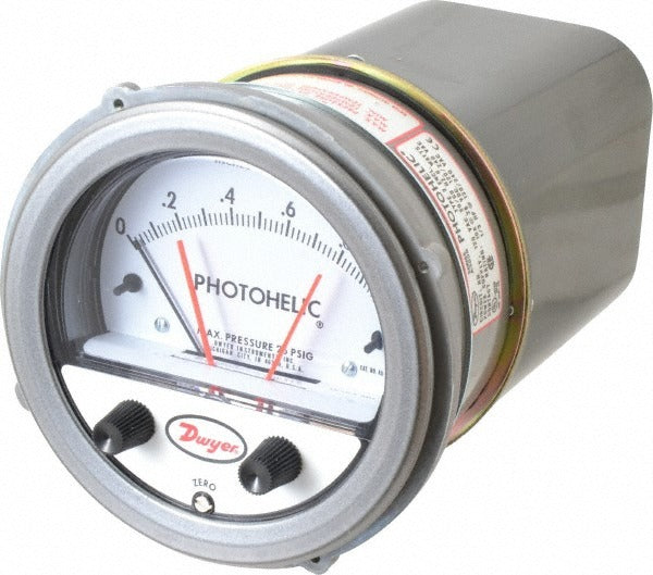 DWYER Dwyer A3001 Photohelic Pressure Switch 25 Psi