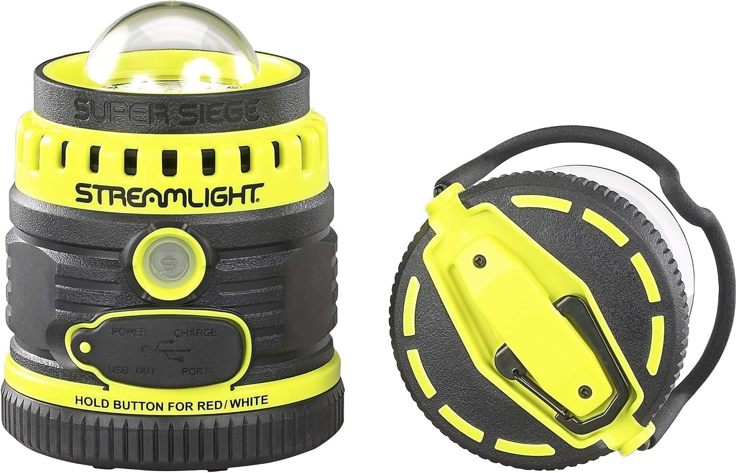 STREAMLIGHT Streamlight 44945 Super Siege 1100-Lumen Rechargeable Outdoor Hand Lantern/Flashlight (120V AC Charger)