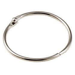 LUCKY LINE Lucky Line 24602 Steel Nickel-Plated Key Ring 2 In. Pack