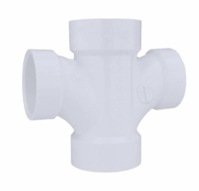 CHARLOTTE PIPE Charlotte Pipe Pvc 00429 0600HA Double Sanitary Tee Sch 40