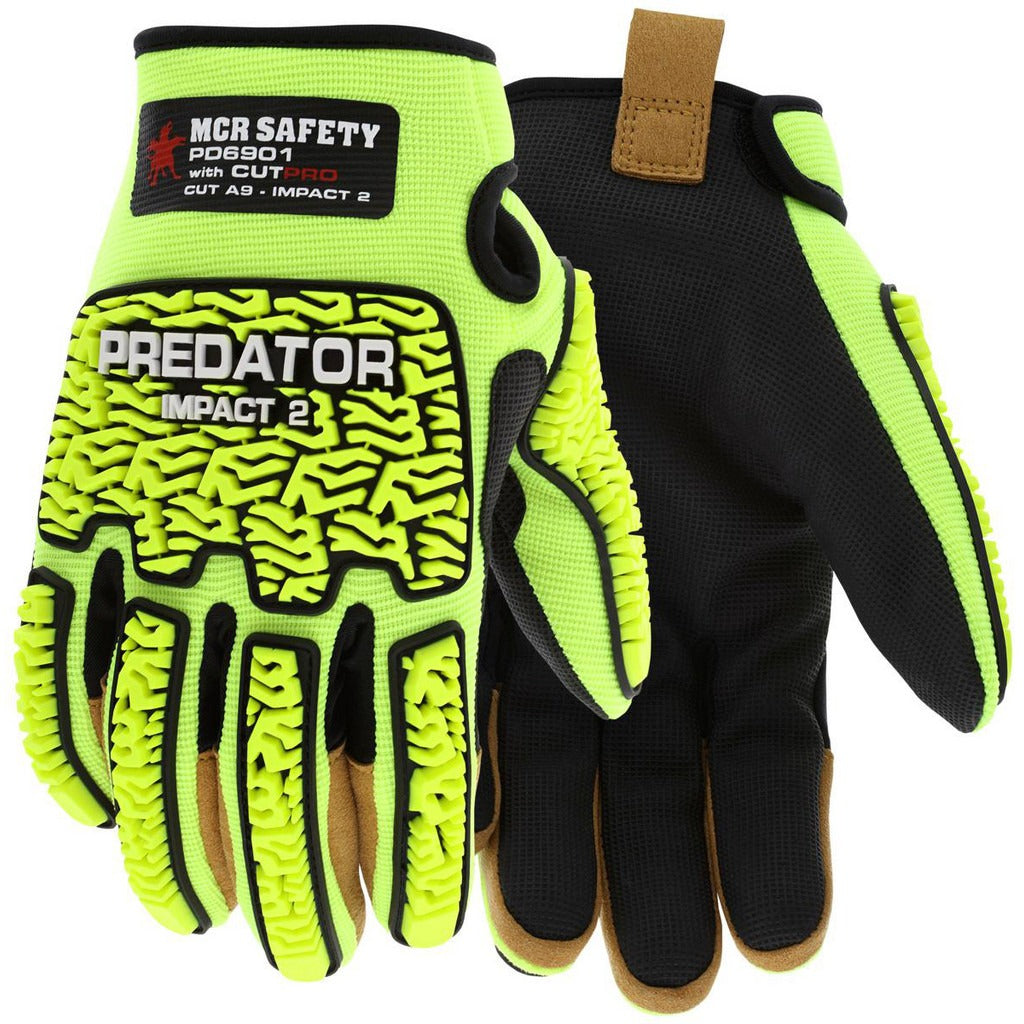 MCR SAFETY Mcr Safety PD6901S Mechanics Gloves Ansi A9 Small