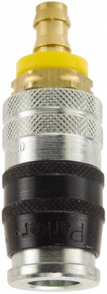 PARKER Parker EZ-371-6PL Push-lok Hose Barb Coupler 3/8 in Steel