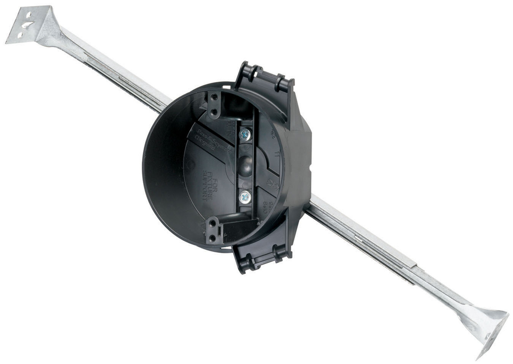 Legrand S120HAC Pass & Seymour S1-20-HAC 4 Round Ceiling Box w/ 16-24 Adjustable Bar Hanger