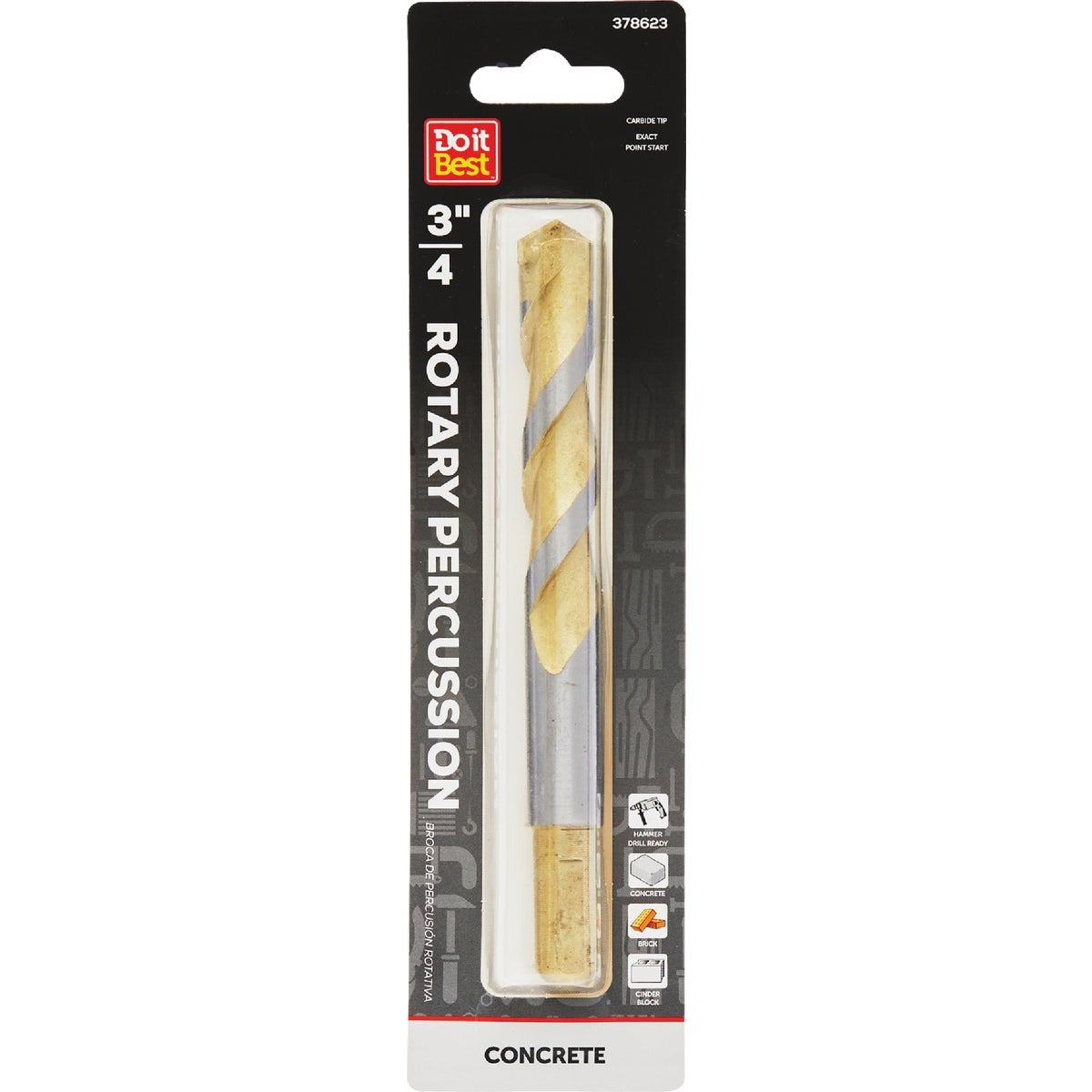 BSC PREFERRED Bsc Preferred QJDIB-MB-026 Masonry Drill Bit 3/4 in