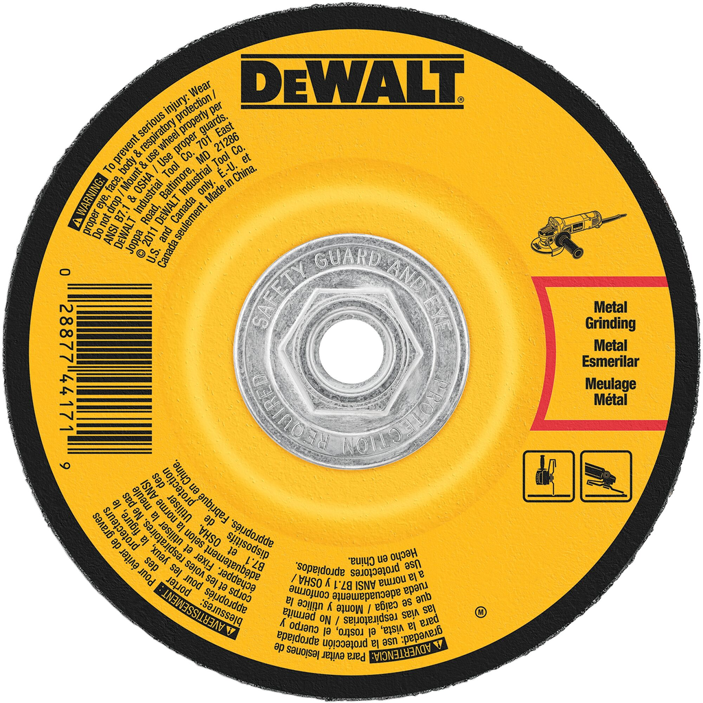 DeWalt DW4626 High Performance Metal Grinding Wheel 6 x 1-4 x 5-8-11