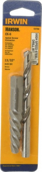 IRWIN Irwin 53706 Spiral Flute Screw Extractor Drill Set 7pc