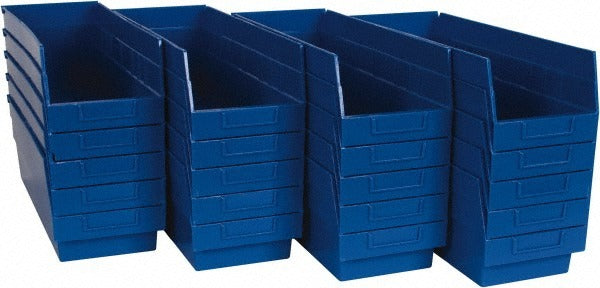 QUANTUM STORAGE SYSTEMS Quantum Storage QSB204BLCS Hopper Shelf Bin Blue 20-pack