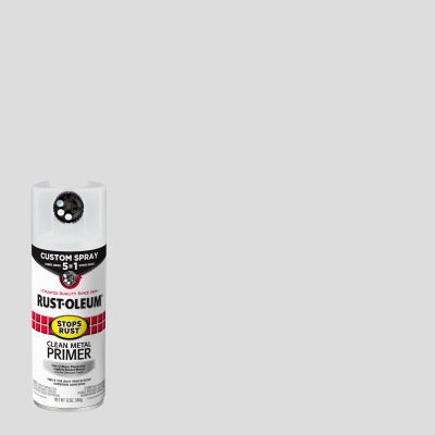 RUST-OLEUM Rust-oleum 384758 Clean Metal Primer Spray Flat White 12 Oz