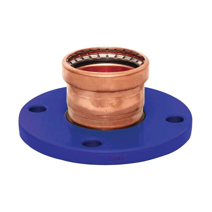 Mueller PF01940 Streamline PRS Large Composite Flange, 4 in, Wrought Copper, Press, 150 lb