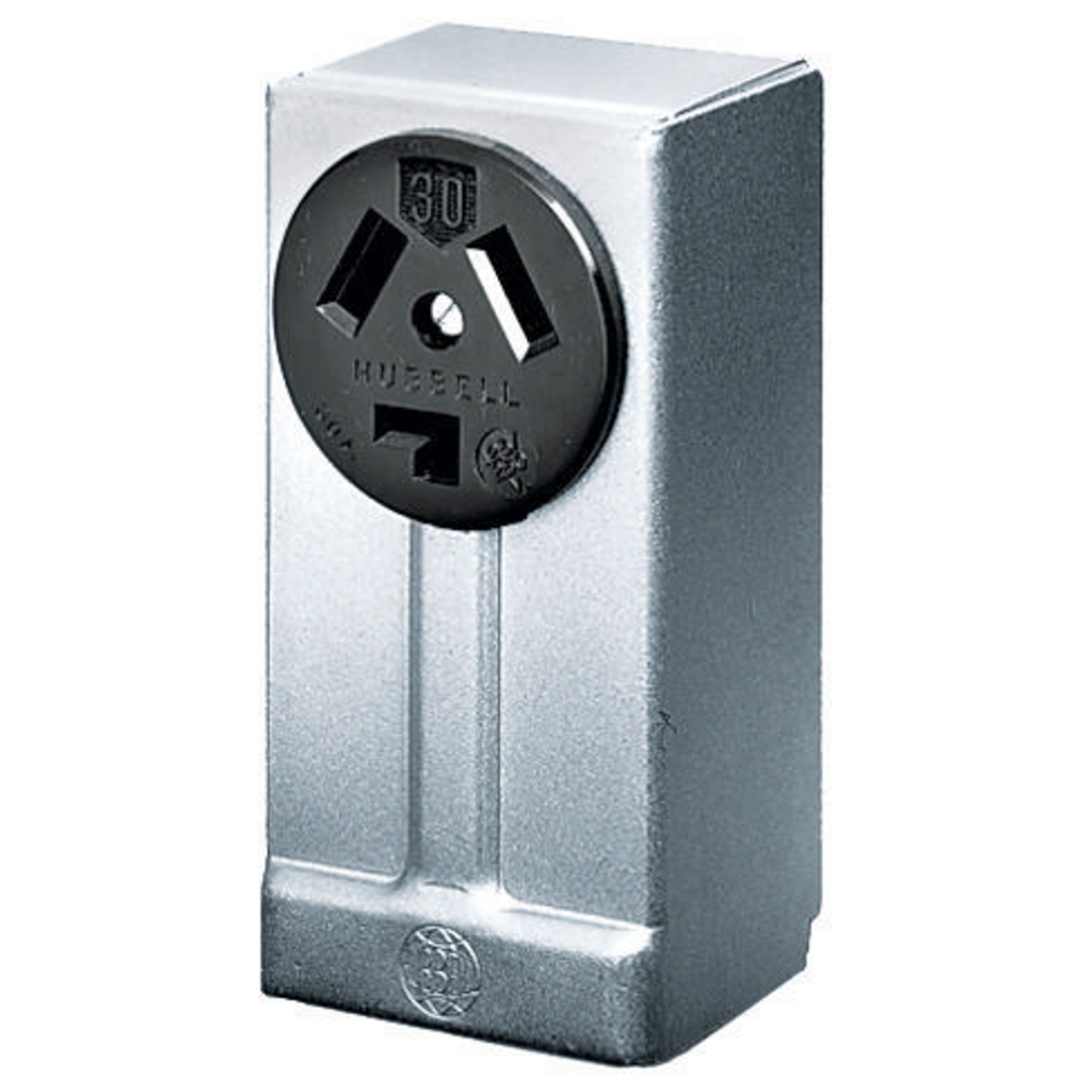 Hubbell Wiring Device-Kellems HBL9395 Receptacle, SURF MT, 3P3W, 30A125/250V, 10-30R