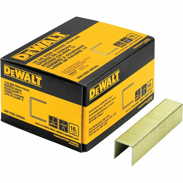 DEWALT Dewalt DW16S2-25GAL 1 in 16 Gauge Galvanized Staples 2000pk