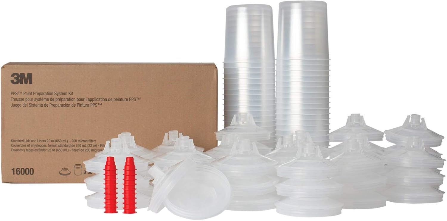 3M 3M 16000 PPS Lid and Liner Kit Standard 22 oz (50 Lids 50 Liners 20 Plugs)