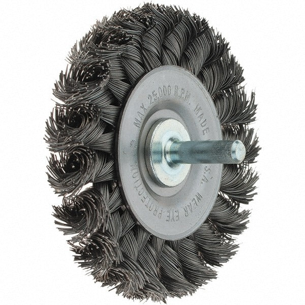 WEILER Weiler 94851 Knotted Wire Wheel Brush 3 in Carbon Steel