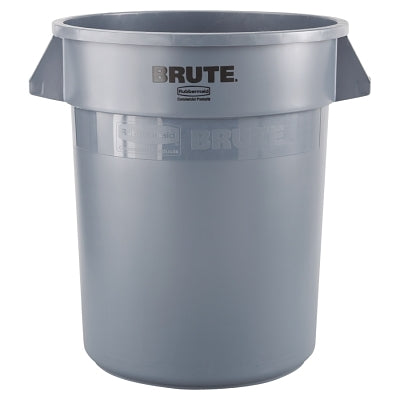 Rubbermaid Commercial FG262000GRAY BRUTE Round Container Without Lid 20 gal Heavy-Duty Plastic Gray