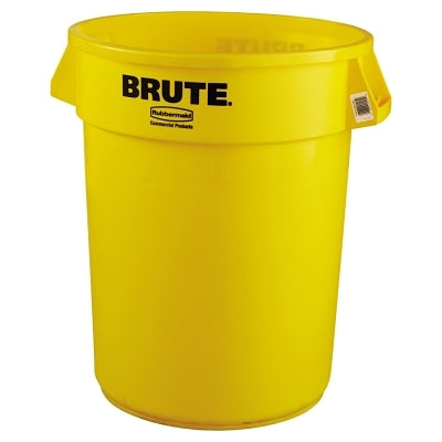 Rubbermaid Commercial FG263200YEL BRUTE Round Container without Lid 32 gal Yellow