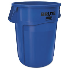 Rubbermaid Commercial FG264360BLUE BRUTE Round Container Without Lid 44 Gal Heavy-Duty Plastic Utility Waste Blue