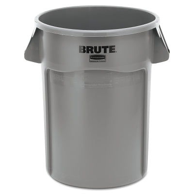 Rubbermaid Commercial FG264360GRAY Brute Round Container without Lid 44 Gallon Heavy-Duty Plastic Utility Waste Gray