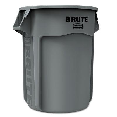 Rubbermaid Commercial FG265500GRAY BRUTE Round Container 55 Gallon Heavy-Duty Plastic Without Lid