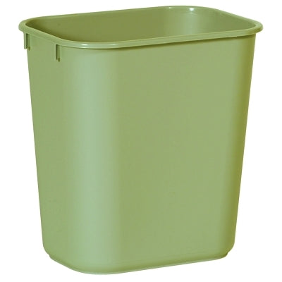 Rubbermaid FG295500BEIG Deskside Wastebasket Plastic 13 Quart Beige