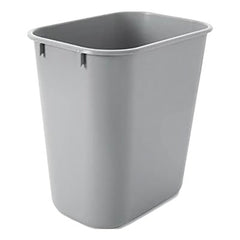 Rubbermaid Commercial FG295500GRAY Deskside Wastebaskets 3 gal Gray