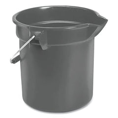 Rubbermaid Commercial FG296300GRAY Brute Round Bucket 10 qt Gray