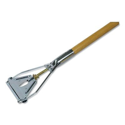 Rubbermaid FGH516000000 Easy-Change Wet Mop Handle Steel Head 60 Inch Hardwood