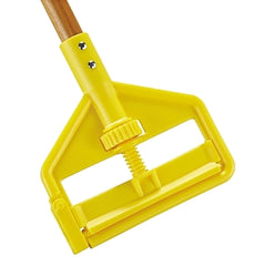 Rubbermaid Commercial FGH116000000 Invader Side Gate Wet Mop Handle 60 Inches Hardwood Yellow