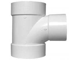 CHARLOTTE PIPE Charlotte Pipe 00400 2000 10 PVC DWV MLD HXHXH SAN TEE