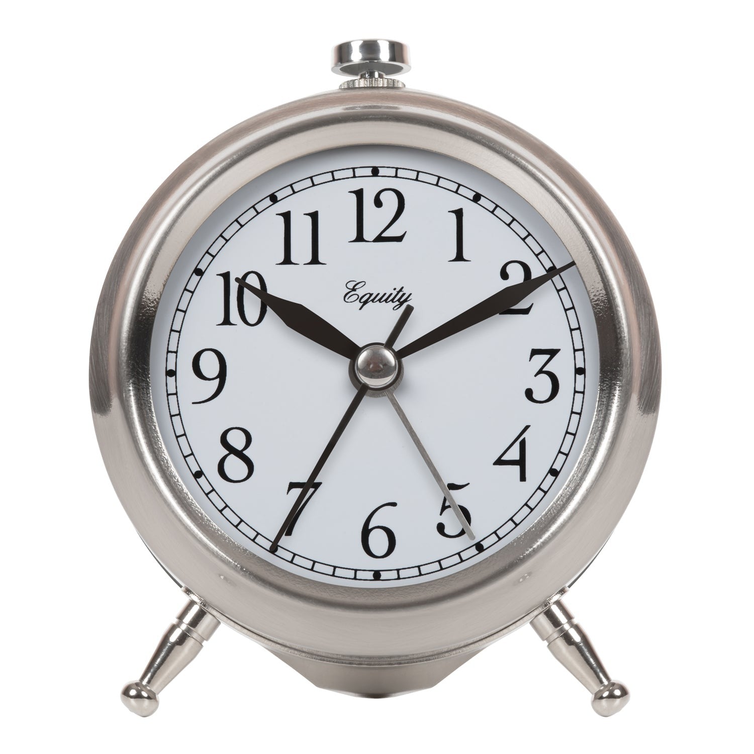 LA CROSSE TECHNOLOGY La Crosse Technology 25655 Equity Brushed Metal Battery Operated Alarm Clock 1 AA (Each)