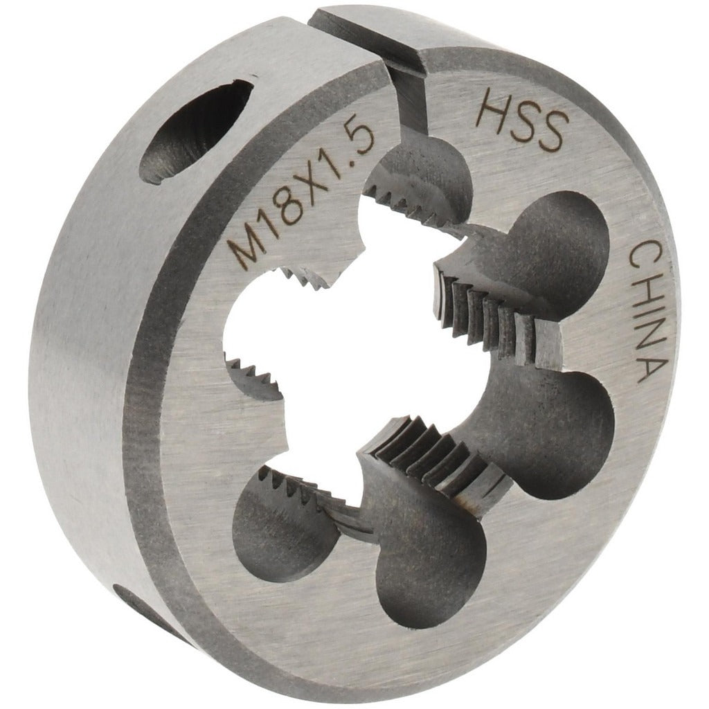 VALUE COLLECTION Value Collection 314-1744 Round Die M18x1.5 Hss Metric Fine