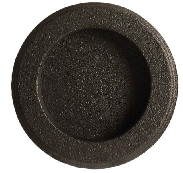 EMTEK Emtek 2211US10B Round Flush Pull Oil Rubbed Bronze