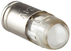 Allen-Bradley 800B-N3W 16 mm Push Button with LED Bulb