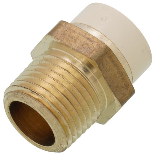 Sioux Chief 646-CG2 1/2 CPVC x MIP Brass Straight Adapter Lead Free