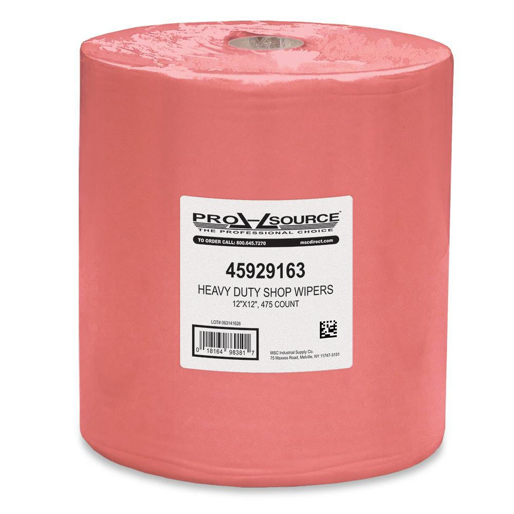 PRO-SOURCE Pro-source 98381 Shop Wipers Jumbo Roll Dry Red 475 Ct
