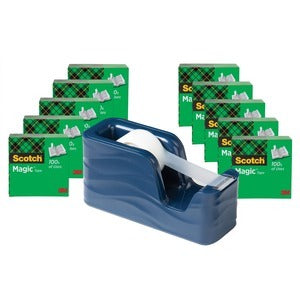 3M 3M MMM810K10C20MI Scotch Magic Tape C18 Dispenser Value Pack (10 Rolls) 810K10C20MI