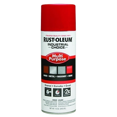 Rust-Oleum 1660830 1600 Multi-Purpose Gloss 12 OZ. Spray OSHA Safety Red