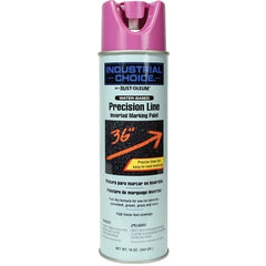 Rust-Oleum 1868838 M1800 Water-Based Precision-Line Inverted Marking Paint Aerosol Safety Purple - Lot of 12