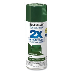 Rust-Oleum 334034 Painter's Touch 2X Ultra Cover Gloss Spray Paint + Primer 12 oz Hunter Green