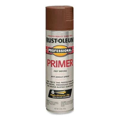 Rust-Oleum 7569838 Professional Primer Spray Paint 15 Ounce Flat Red