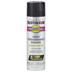 Rust-Oleum 7579838 Professional High Performance Enamel Spray Paint 15 Oz Gloss Black