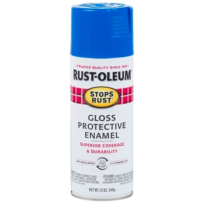 Stops Rust 7724830 Protective Enamel Spray Paint 12 oz Aerosol Can Sail Blue Gloss Finish