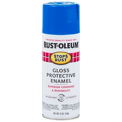 Stops Rust 7724830 Protective Enamel Spray Paint 12 oz Aerosol Can Sail Blue Gloss Finish