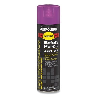 Rust-Oleum V2167838 High Performance V2100 System Rust Preventive Enamel Spray Paint 15-Ounce Safety Purple 6-Pack